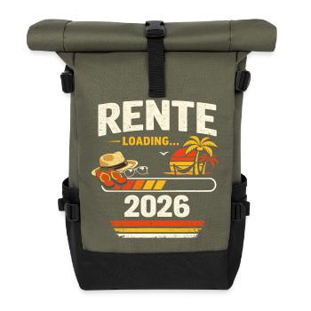 rente loading 2026 - Rolltop Rucksack - Olive/Schwarz - Vorne