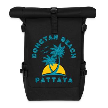 Lever du soleil de la plage de Dongtan Pattaya - Sac à dos roll top - noir - Devant