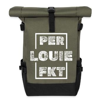 Louie - Sac à dos roll top - olive/noir - Devant