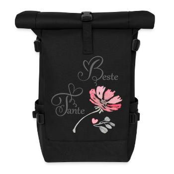 Best Aunt - Roll Top Backpack - black - Front