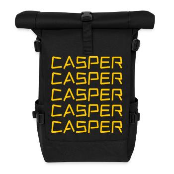 Junge Casper - Rolltop Rucksack - Schwarz - Vorne
