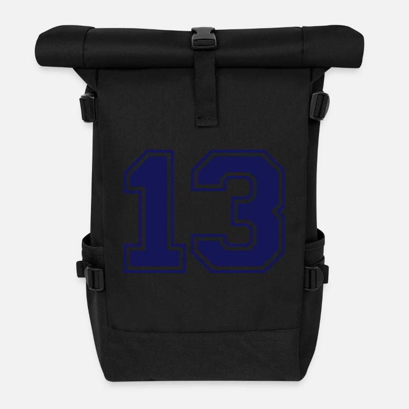 13 - Rolltop Rucksack - Schwarz