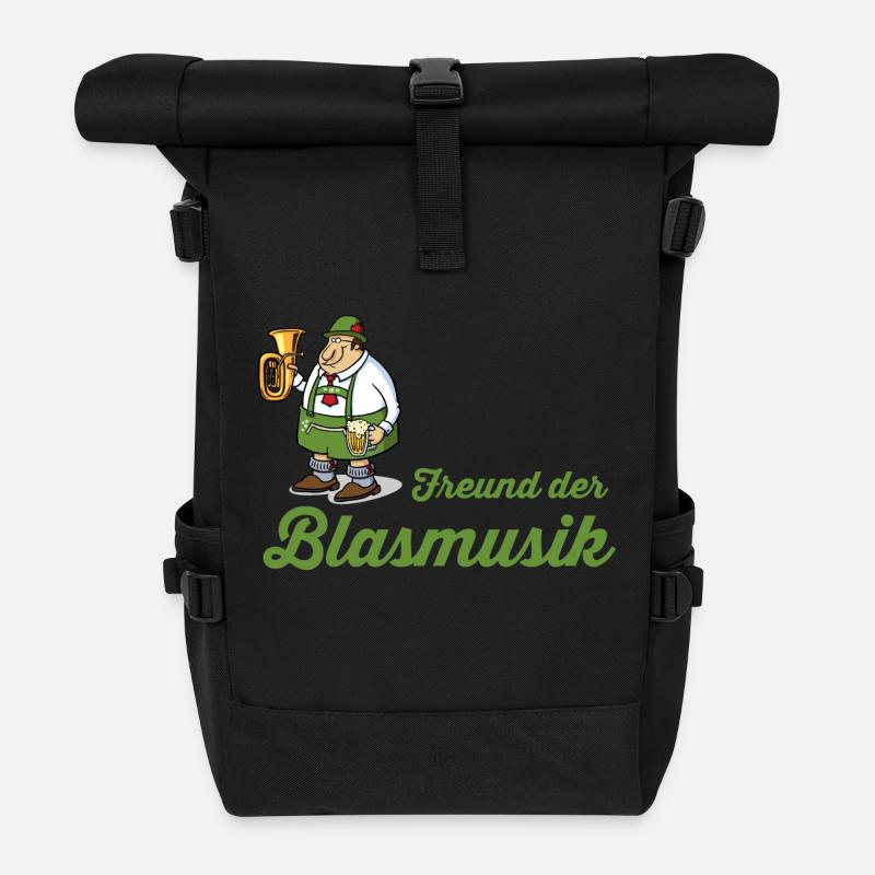 Freund der Blasmusik - Rolltop Rucksack - Schwarz