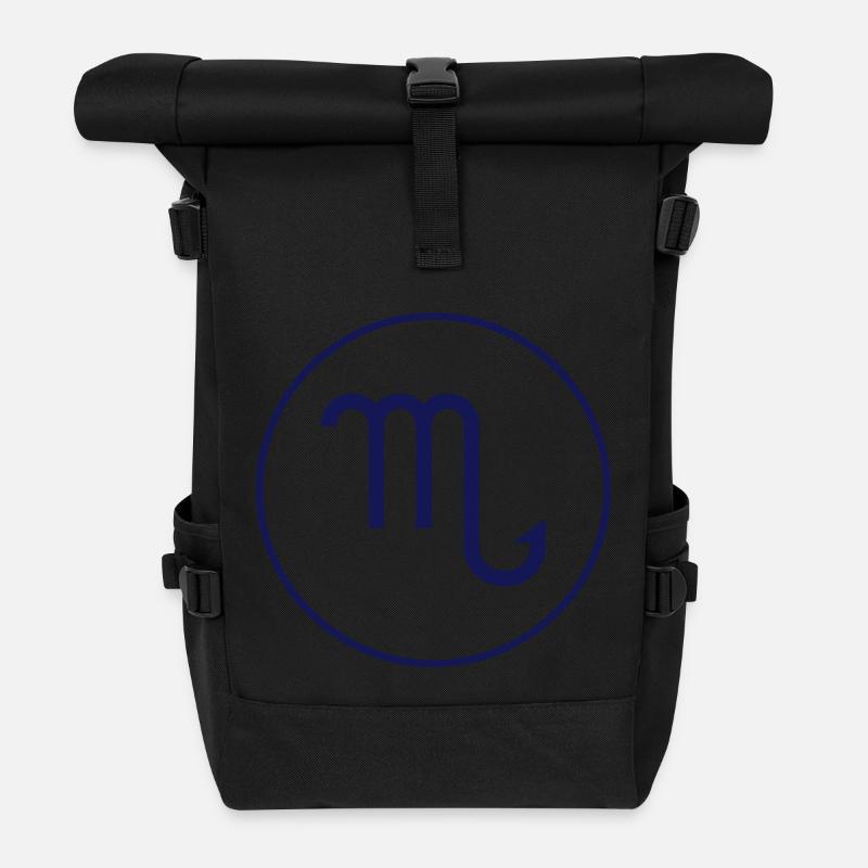 STERNZEICHEN SKORPION! - Rolltop Rucksack - Schwarz