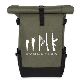 Waffen Evolution - Rolltop Rucksack - Olive/Schwarz - Vorne