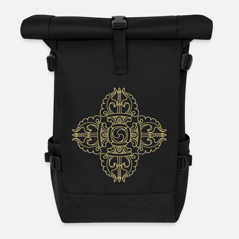 vajra - Rolltop Rucksack - Schwarz
