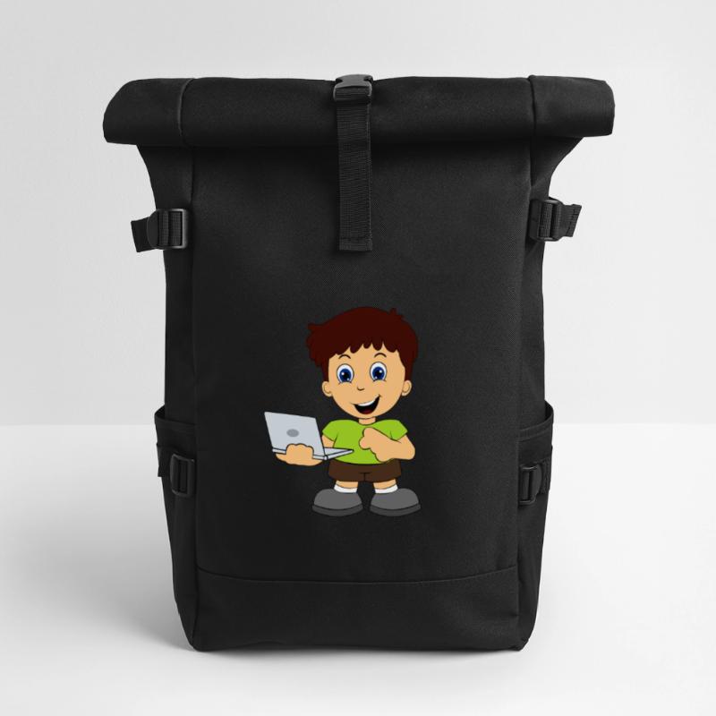 Nerd informatique Internet Sac à dos roll top