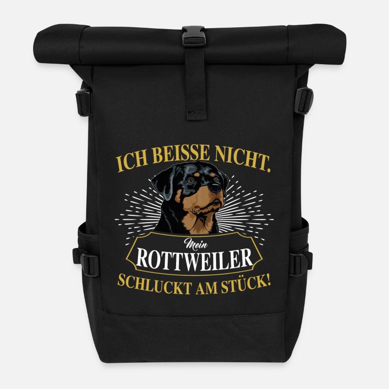 ROTTWEILER - Rolltop Rucksack - Schwarz