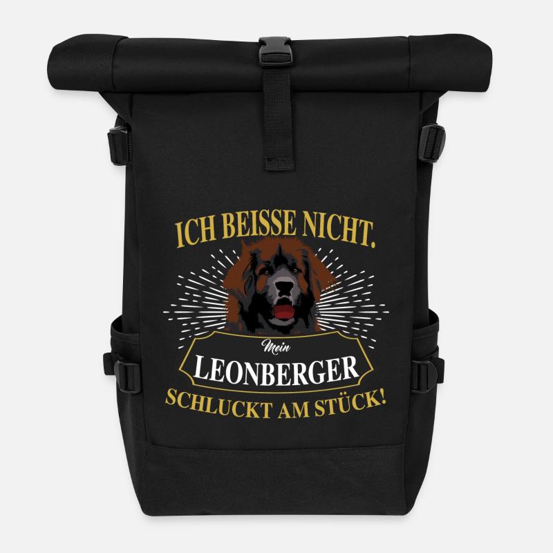 LEONBERGER - Rolltop Rucksack - Schwarz