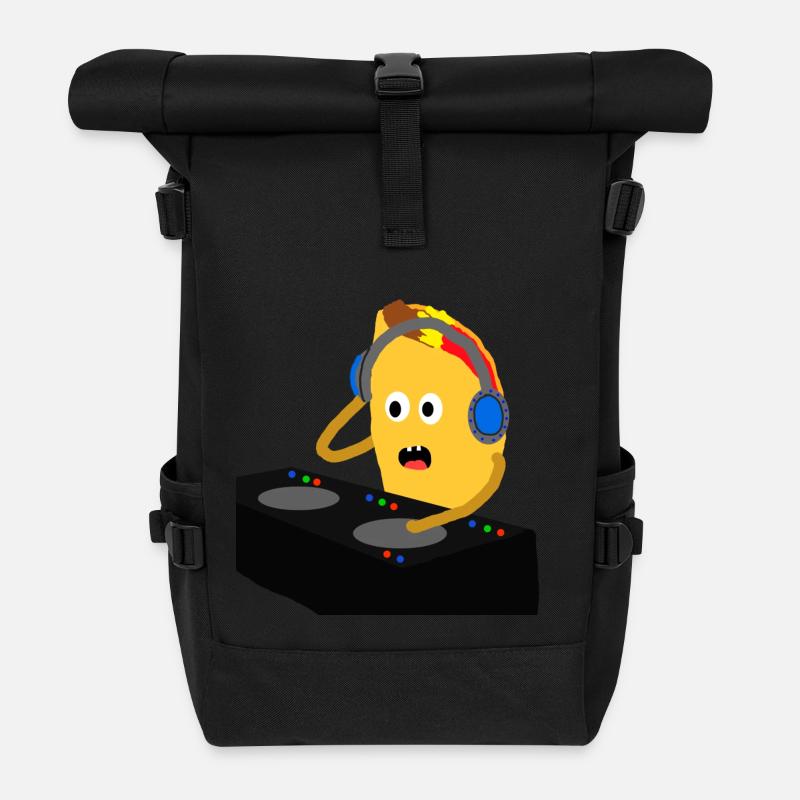 DJ Taco - Rolltop Rucksack - Schwarz