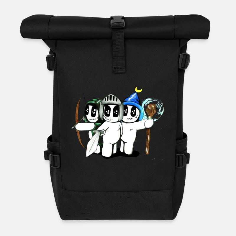 Medievalsnap - Roll Top Backpack - black