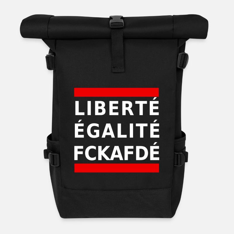 fckafd - Rolltop Rucksack - Schwarz