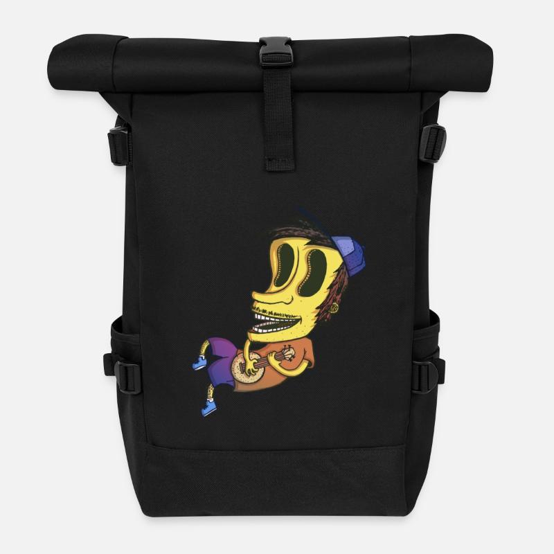 Floating guy - Sac à dos roll top - noir