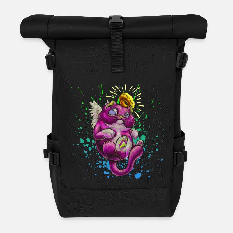 Holy Cat - Rolltop Rucksack - Schwarz