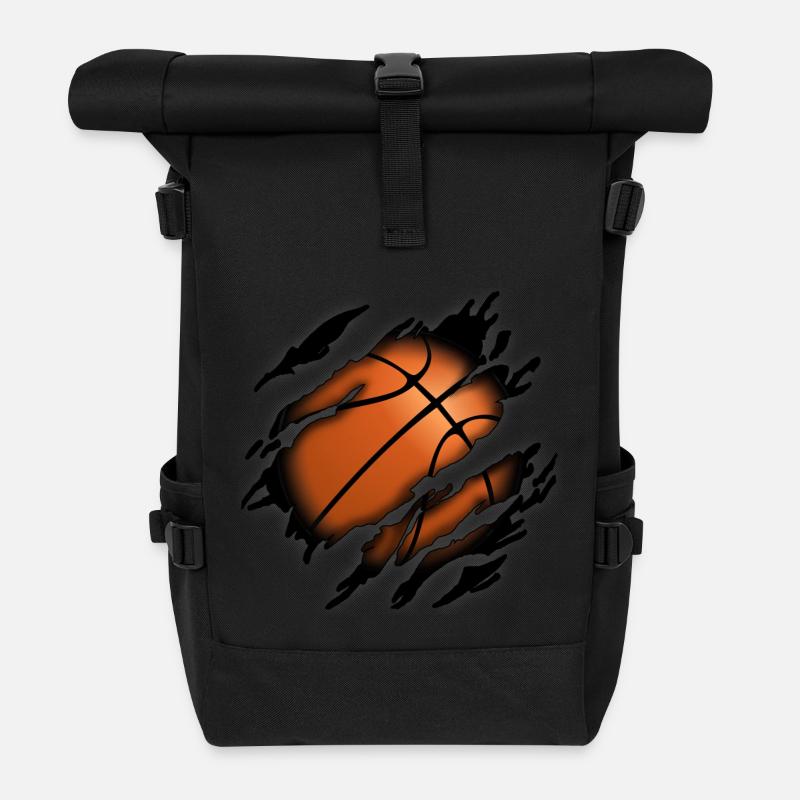 Basketball en moi - Sac à dos roll top - noir
