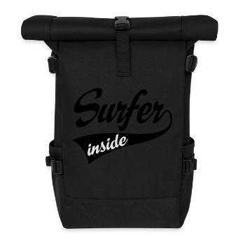 2541614 15636929 surfer - Rolltop Rucksack - Schwarz - Vorne