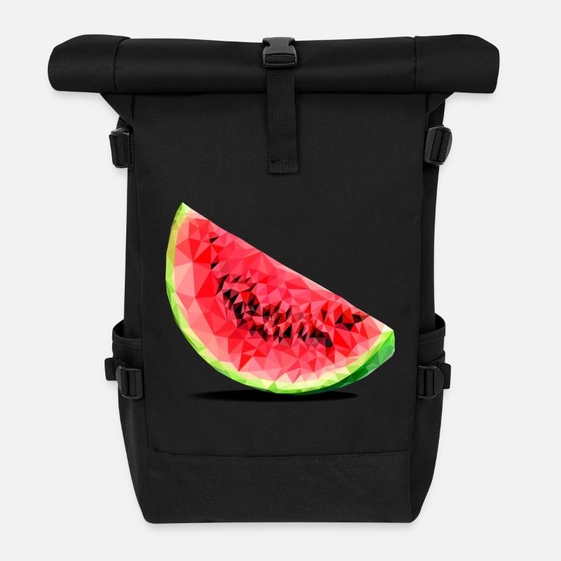 melon d'eau - Sac à dos roll top - noir