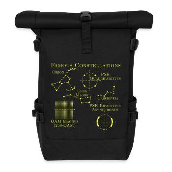 Famous Constellations - Roll Top Backpack - black - Front