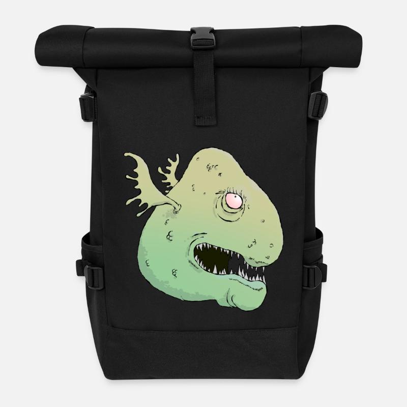 St George Louison - Rolltop Rucksack - Schwarz