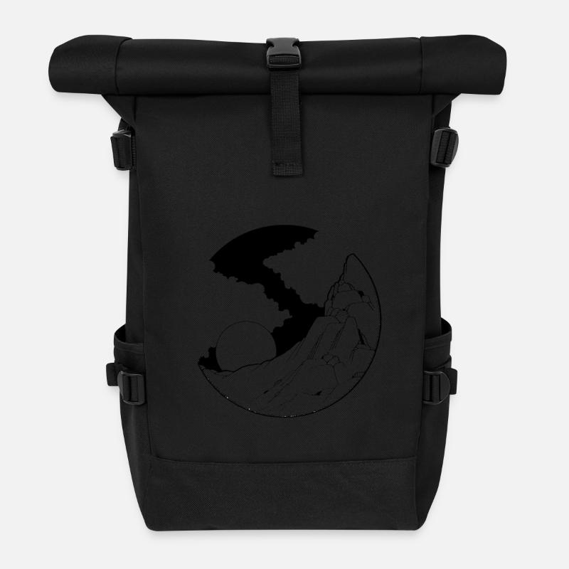161 - Rolltop Rucksack - Schwarz