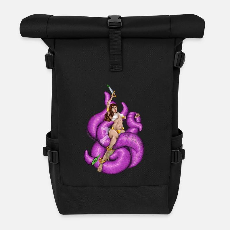 Tentakeln! - Rolltop Rucksack - Schwarz