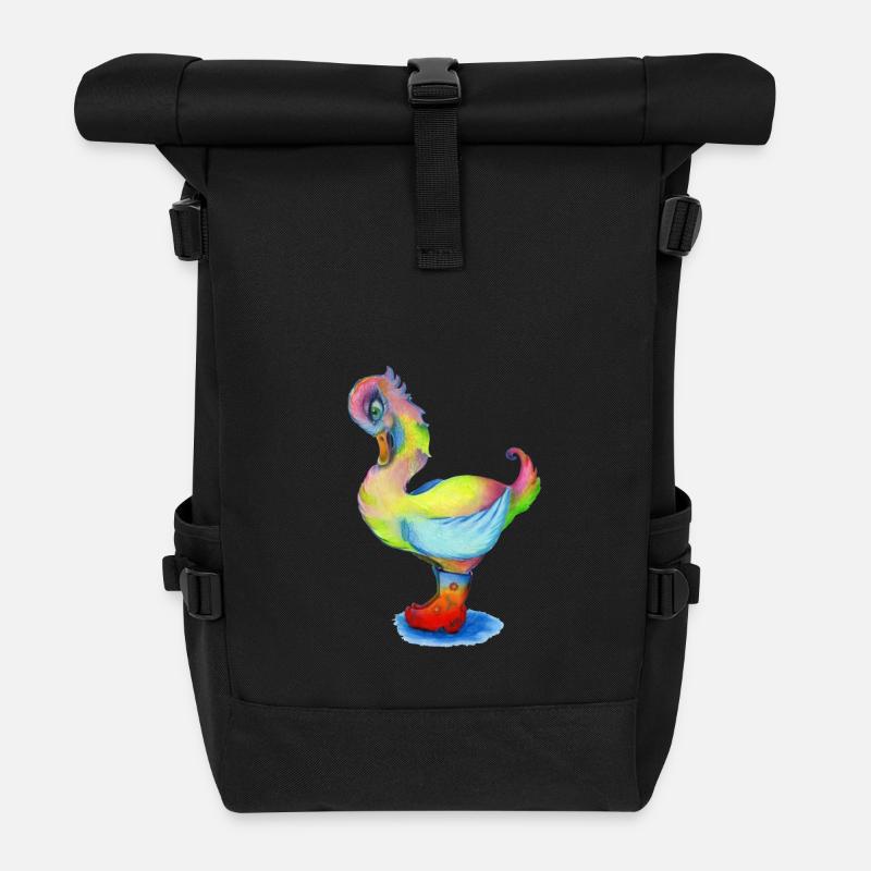 Snozzleberryswan's new boots - Rolltop Rucksack - Schwarz