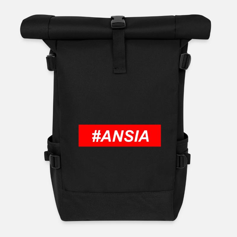 #ANSIA - Rolltop Rucksack - Schwarz