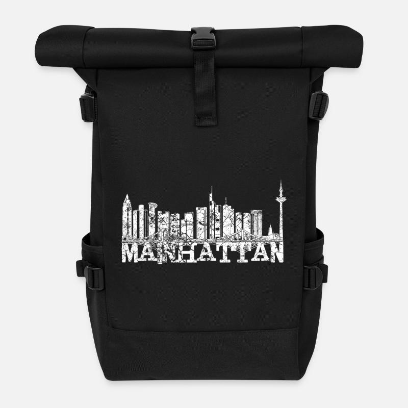 Mainhattan FFM - Rolltop Rucksack - Schwarz