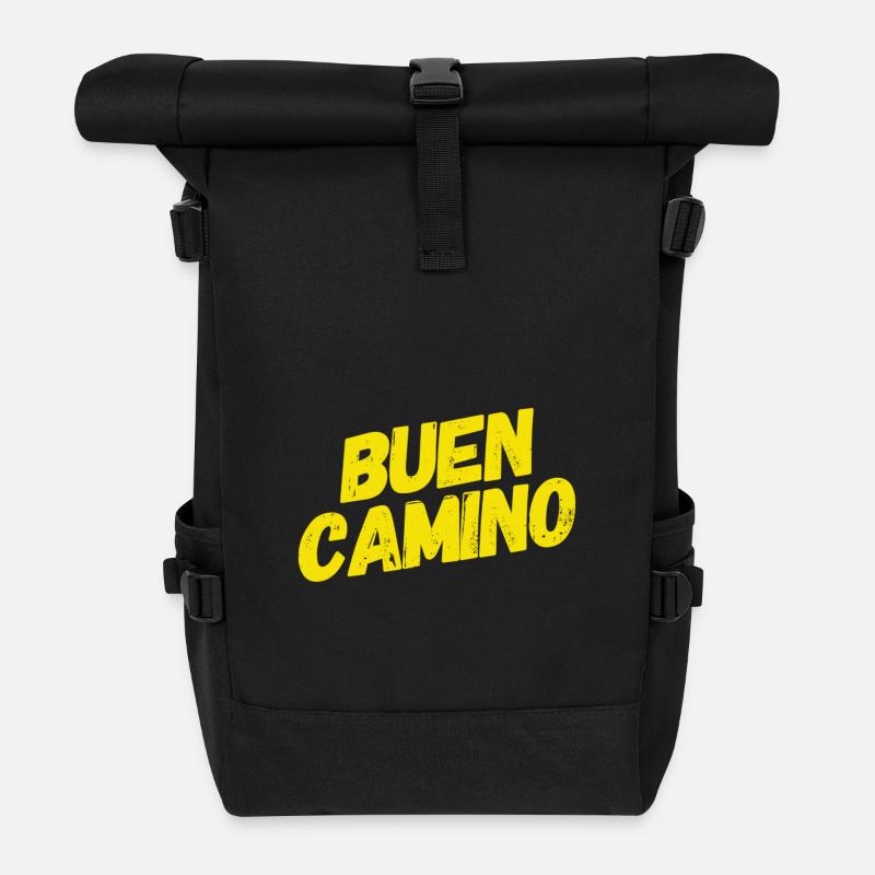 Buen Camino - Rolltop Rucksack - Schwarz