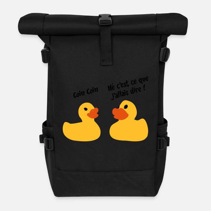 Canard - Sac à dos roll top - noir