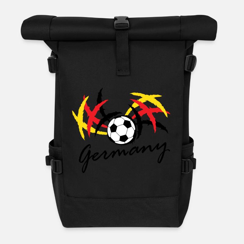Deutschland WM WM WM - Rolltop Rucksack - Schwarz