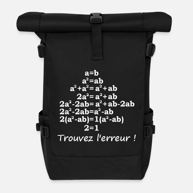 trouvez_erreur - Sac à dos roll top - noir