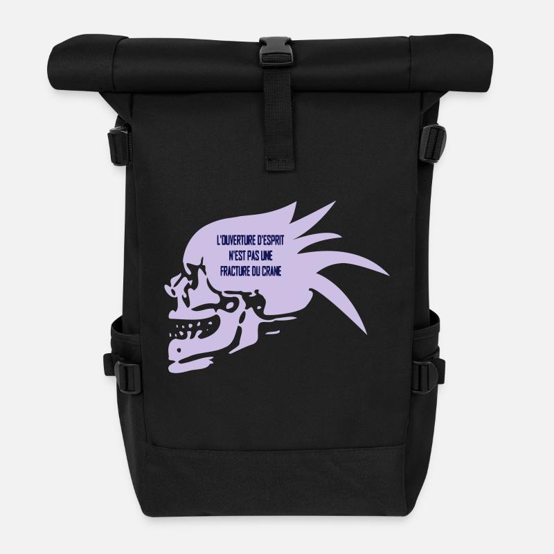pensée - Roll Top Backpack - black