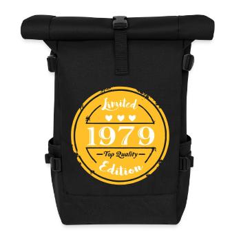 1979 anniversaire de naissance vintage 2 - Sac à dos roll top - noir - Devant