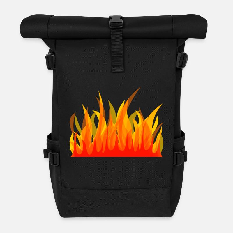 Fire department 1 - Rolltop Rucksack - Schwarz