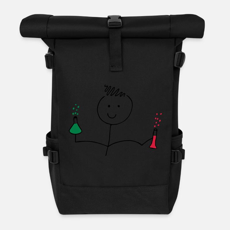 chemistry school - Roll Top Backpack - black
