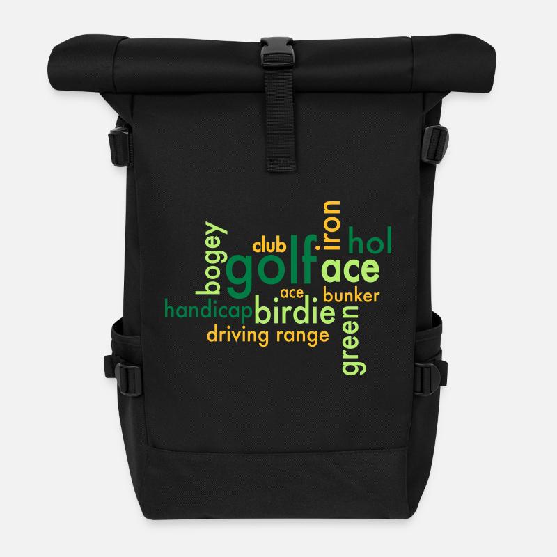 golf - Rolltop Rucksack - Schwarz