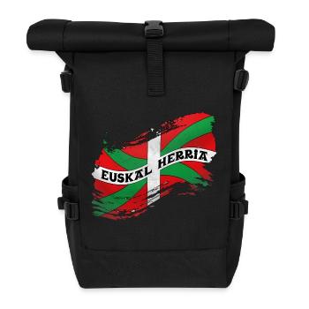 Drapeau Basque - Sac à dos roll top - noir - Devant