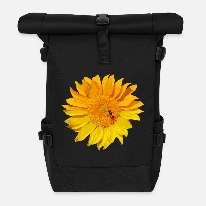 tournesol - Sac à dos roll top - noir
