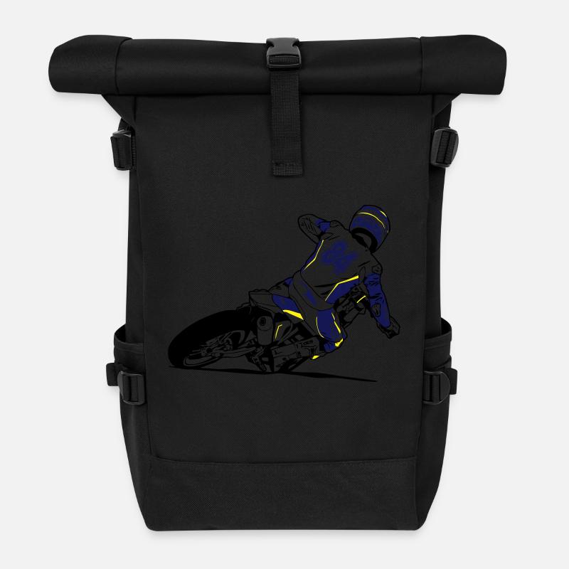 Supermoto - Supermotard - Sac à dos roll top - noir