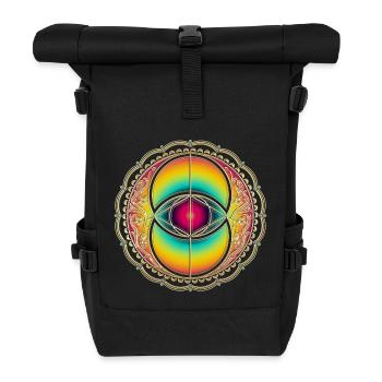 Vesica Piscis, Chalice Well, géométrie sacrée, vie - Sac à dos roll top - noir - Devant