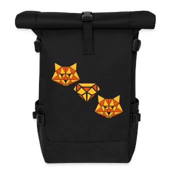 fox_diamond_02 - Roll Top Backpack - black - Front