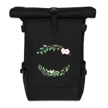 lovely_wreath_4 - Sac à dos roll top - noir - Devant