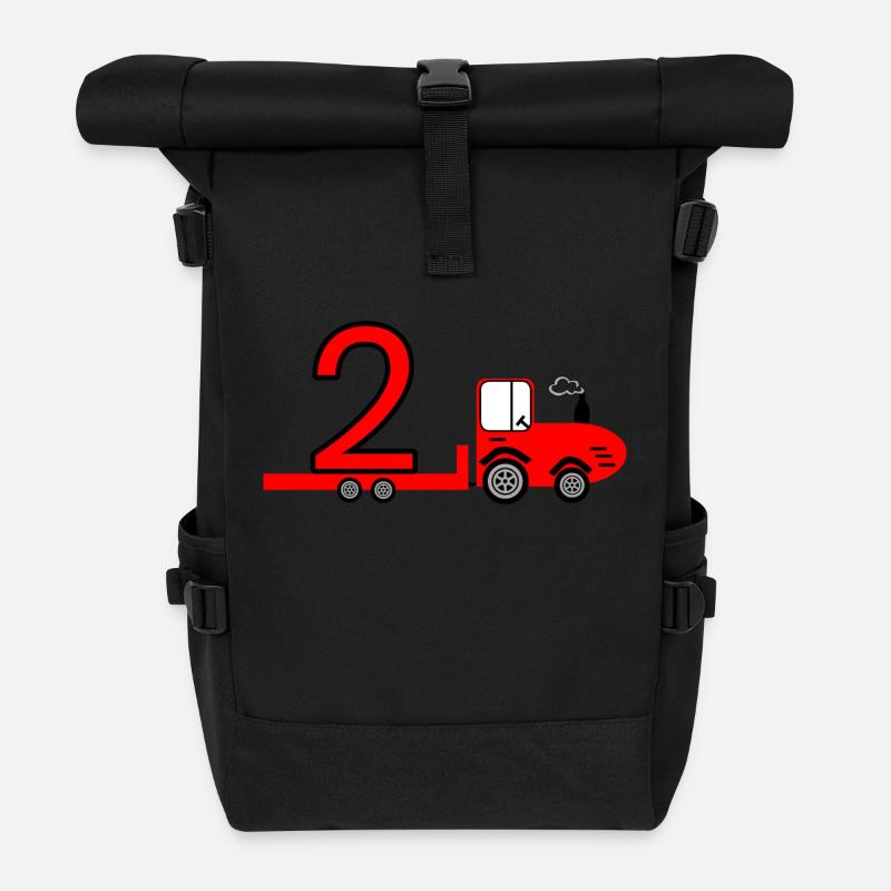 Traktor - Rolltop Rucksack - Schwarz
