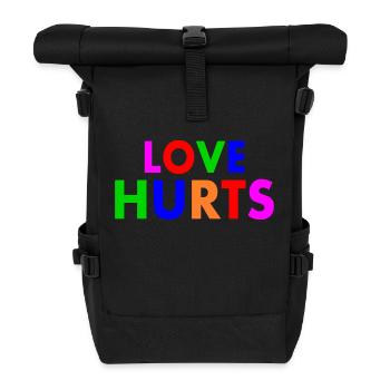 Love hurts - Roll Top Backpack - black - Front
