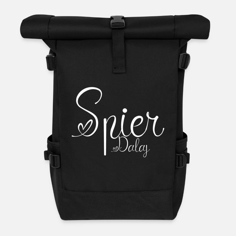 Spirda... Polnischer Text - Rolltop Rucksack - Schwarz