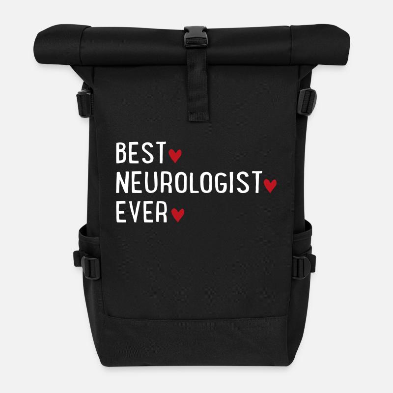 Neurologue - Sac à dos roll top - noir