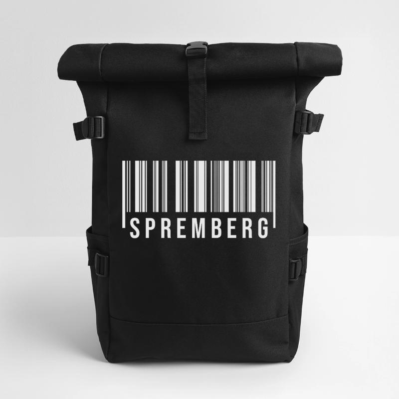 Spremberg Strichcode1 Rolltop Rucksack