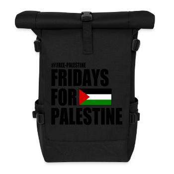 Free palestine fridays for palestine - Sac à dos roll top - noir - Devant