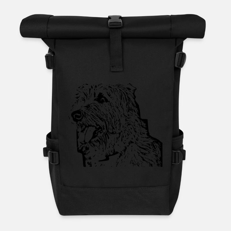 Hund - Rolltop Rucksack - Schwarz
